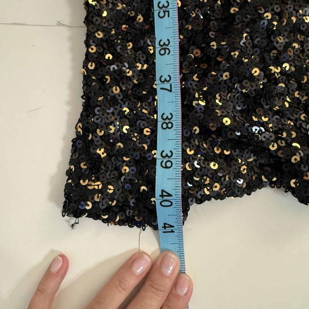 NWT Heartloom Kaley Sequin Short Sleeve Bodycon Dress V Neck Black Size Small - Picture 15 of 15